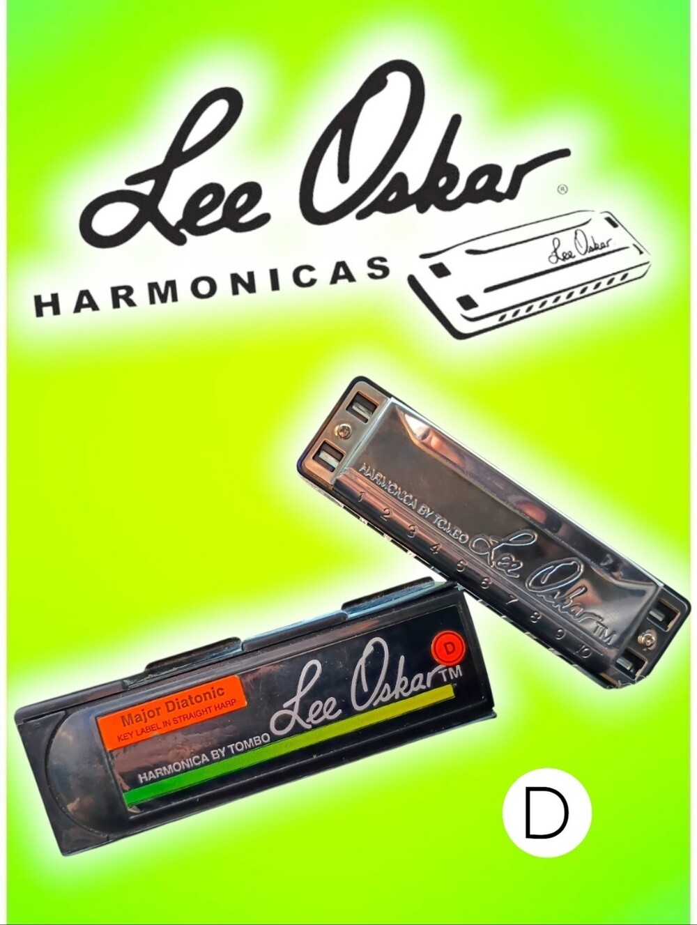 LIKE NEW Lee Oskar 1910 Major Diatonic Blues Harmonica Key Of D